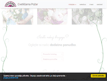 Tablet Screenshot of cvetlicarna-pozar.si